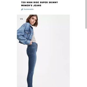 Levi's Premium 720 HIGHRISE SUPER SKINNY EchoStorm